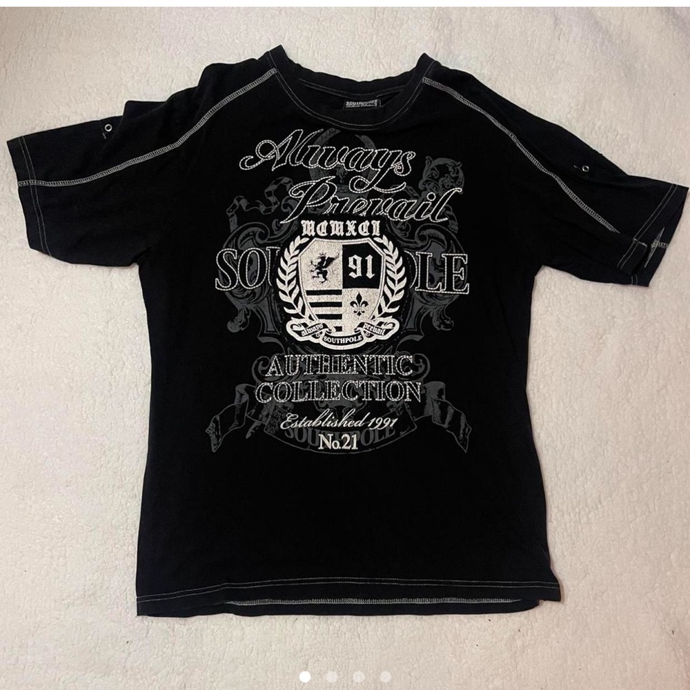 Always Prevail South Post Grunge Embroidered T-shirt